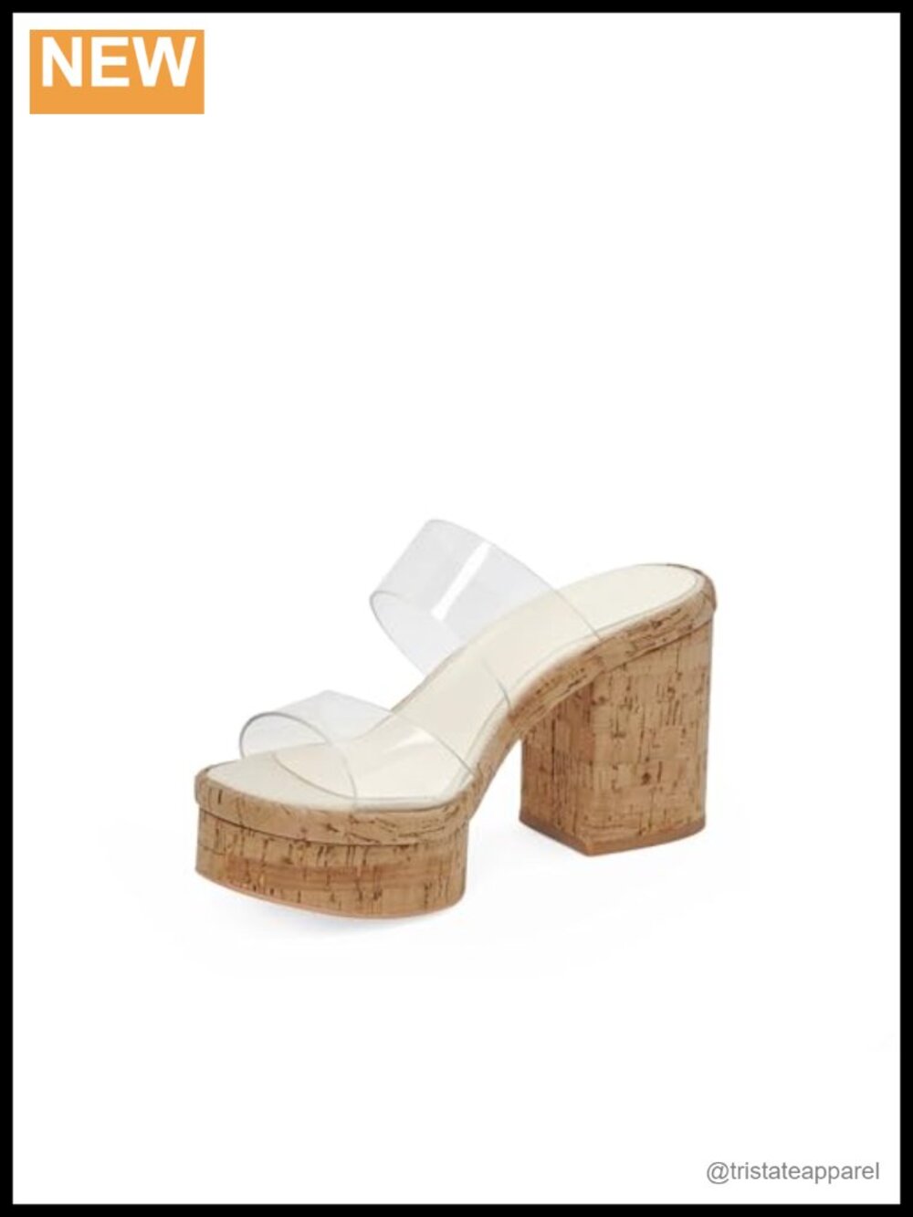 Platform Wedge Sandals Womens Slip On Open Toe Cork Chunky Heel Summer Beach